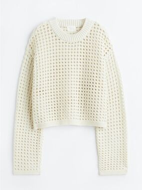 H&M Pointelle-Knit Sweater